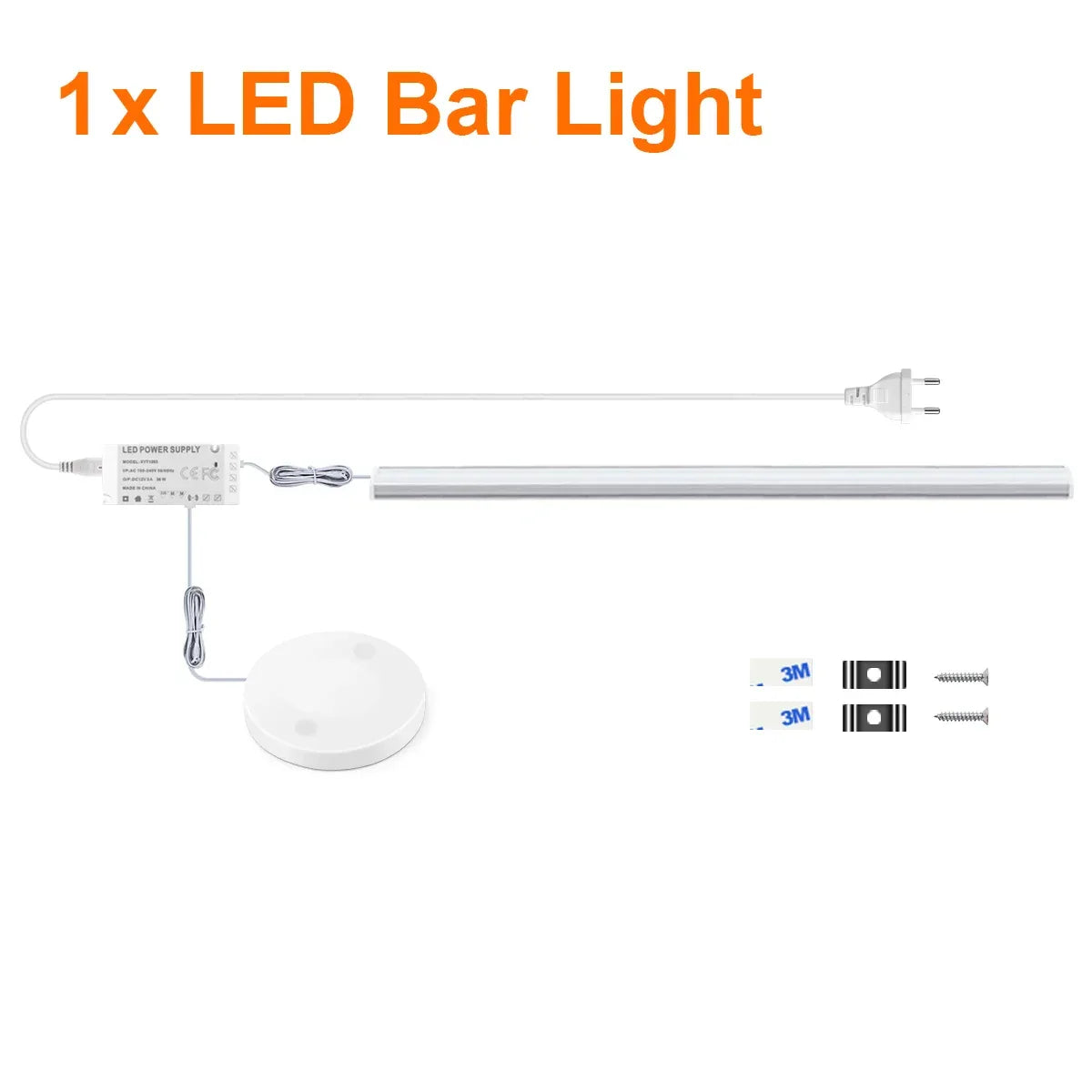 Motion Touch Sensor LED Cabinet Light Bar (Wireless Under Cabinet Lamp)