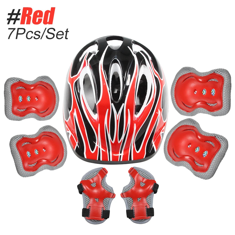 6PCS Knee & Elbow Pads Set with Wrist Guards - Multi-Sport Protective Gear for Kids/Adults - Cycling, Skating, Riding Safety