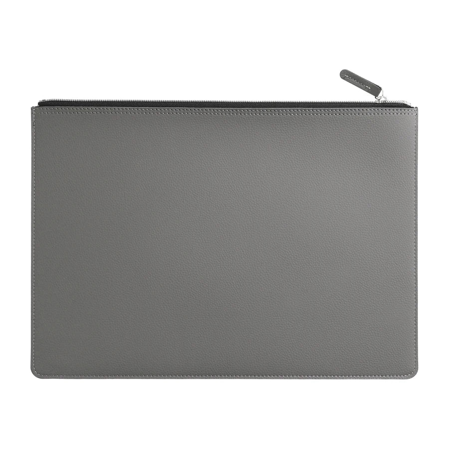 A4 Leather Zipper Bag in Multiple Colors Business Briefcase PU Document Bag for Professional Use