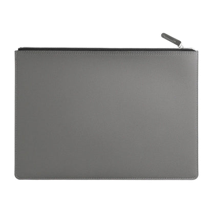 A4 Leather Zipper Bag in Multiple Colors Business Briefcase PU Document Bag for Professional Use