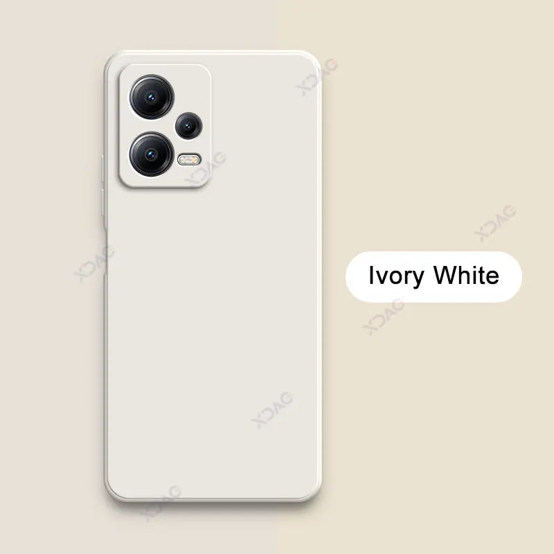 Luxury Double Liner Phone Case for Xiaomi POCO X5 Pro 5G Square Liquid Silicone Back Cover POCOX5 X5Pro 360 Soft Shockproof Bags
