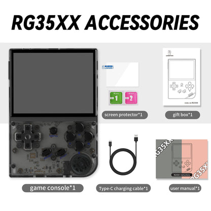 ANBERNIC RG35XX Handheld Game Console Linux System 3.5'' IPS Screen Streaming HD-Output Retro Portable Video Player Gift For Kid