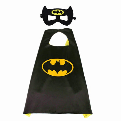 MINISO Superhero Cape – Cartoon Anime Cosplay Costume with Mask for Kids Halloween Birthday Gift
