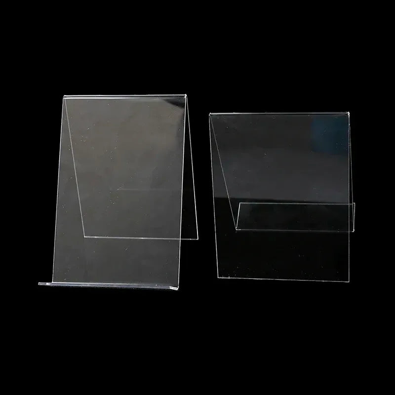 Clear Acrylic Book Display Stand - Multi-Angle Adjustable Photo Frame, Brochure Holder, Artwork Organizer for Tabletop Shelf - Urbizia