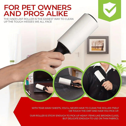 Extra-Sticky Lint Roller for Pet Hair – 60 or 300 Sheets