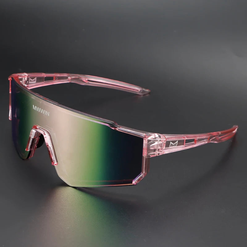 MWWIN Fashion Cycling Glasses Sunglasses for Men UV400 Women Bike Eyewear Road Bicycle Driving Outdoor Sport Marathon Triathlon
