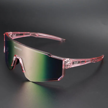 MWWIN Fashion Cycling Glasses Sunglasses for Men UV400 Women Bike Eyewear Road Bicycle Driving Outdoor Sport Marathon Triathlon