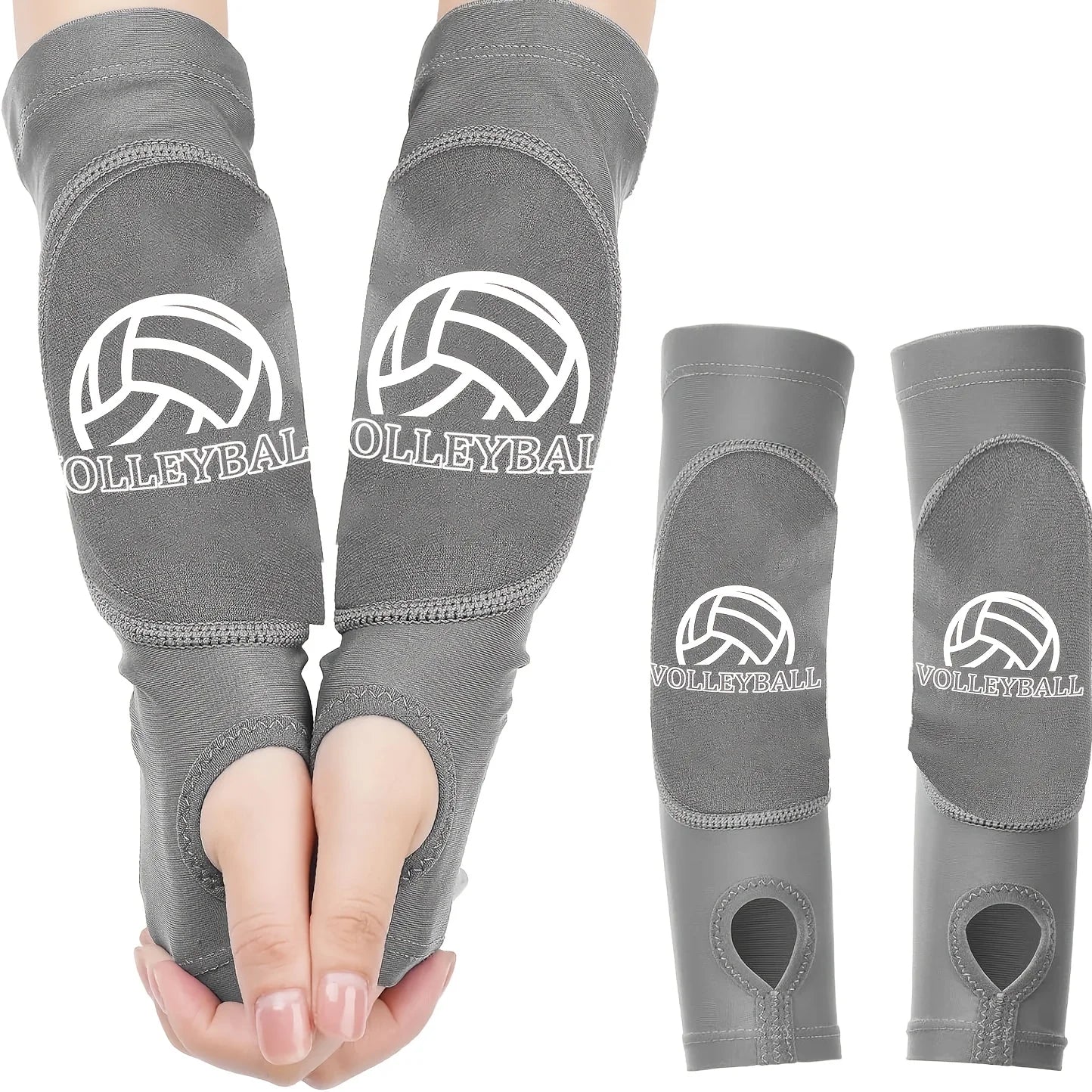 Girls Volleyball Arm Sleeves, 1 Pair Padded Volleyball Passing Sleeves with Foam Protection, Volley Ball Arm Protector for Youth