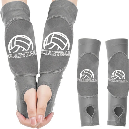 Girls Volleyball Arm Sleeves, 1 Pair Padded Volleyball Passing Sleeves with Foam Protection, Volley Ball Arm Protector for Youth