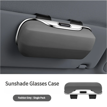 Car Visor Glasses Case Premium ABS Flocking Inner Auto Sunglasses Organizer Storage Case Anti-Scratch Eyeglasses Protection Box