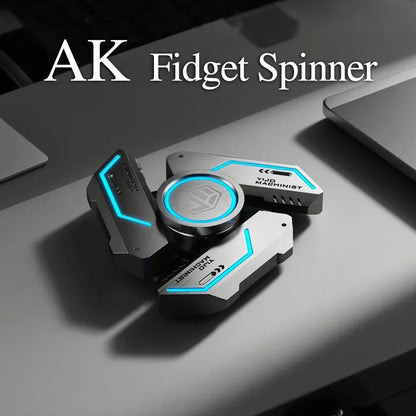 Metal Fidget SpinnerGlow in the dark Quiet Bearings, Stress Relief Toy for Kids & Adults, Cool Gift for Anxiety Relief