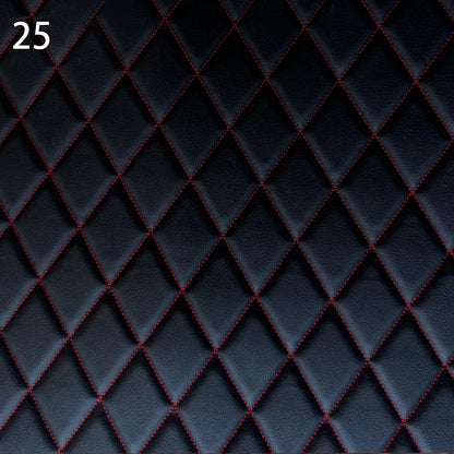 100x158cm Faux Leather Fabric Foam Quilted Padded for Car Interior Seat Cover Sofa Cushion Wear Resistant DIY