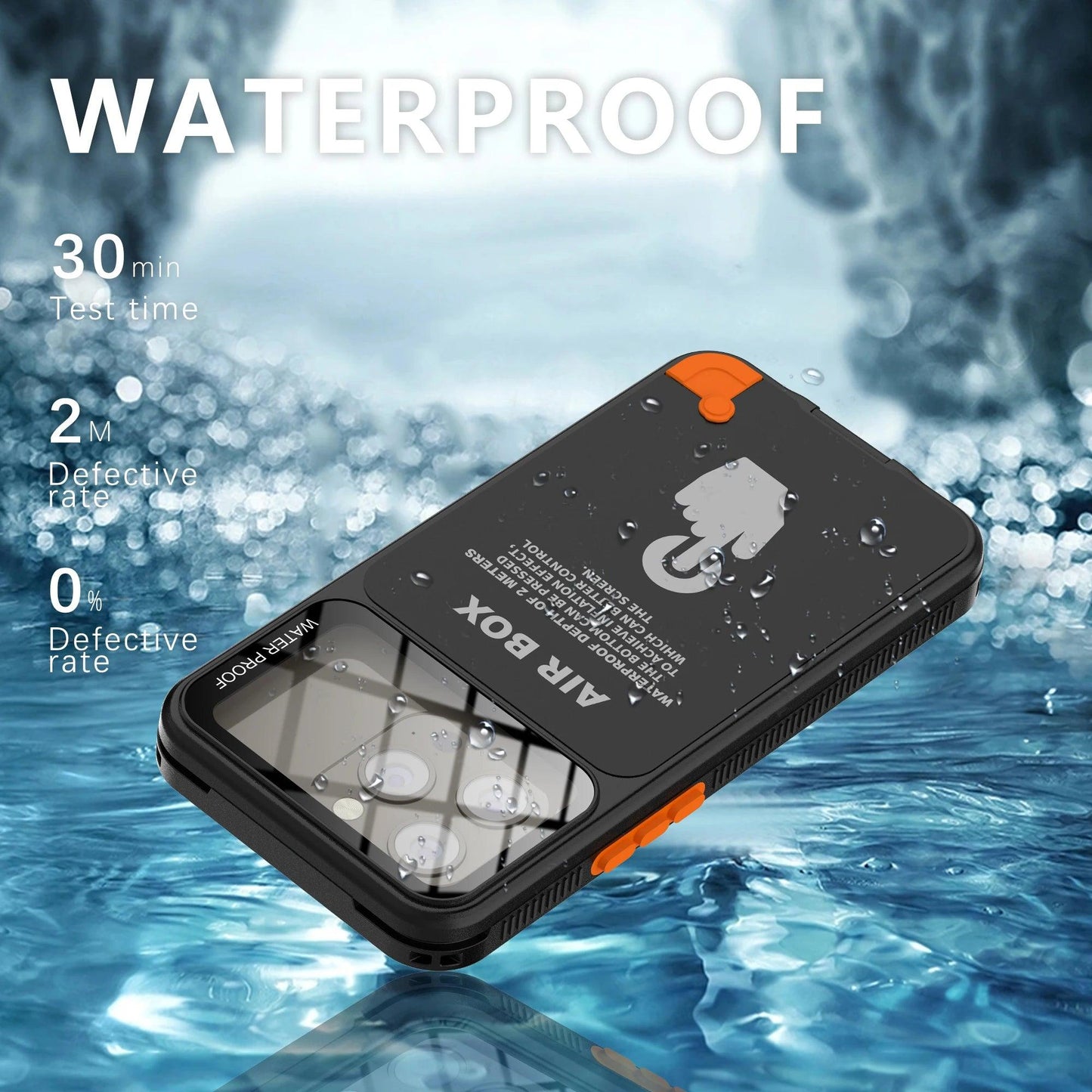 IP68 Waterproof Case for iPhone 13–17 Pro Max