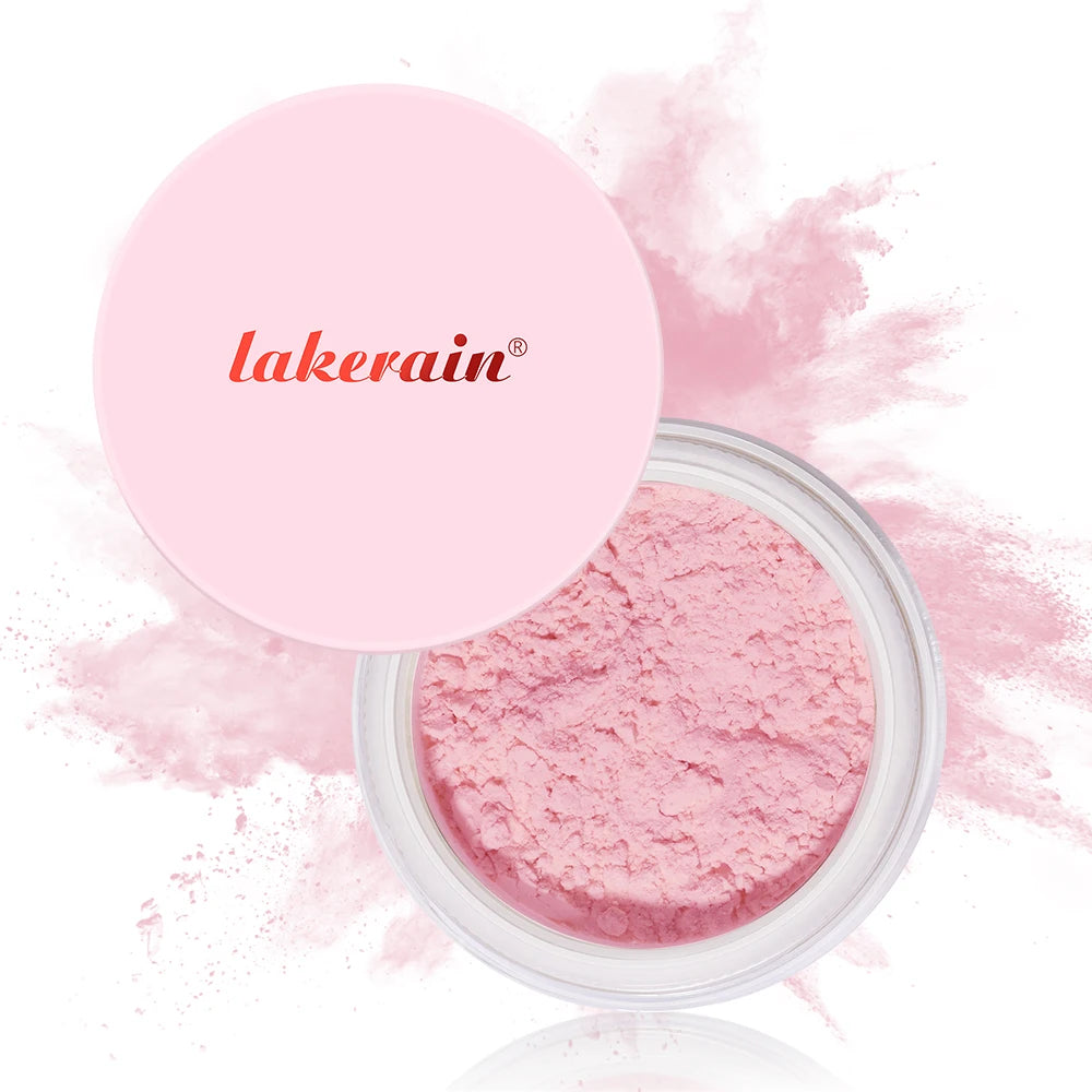 Setting Powder long-Lasting Matte Pink Finish Oil Control Makeup Fixation Removal Pore Modification Setting Cosmetics one size