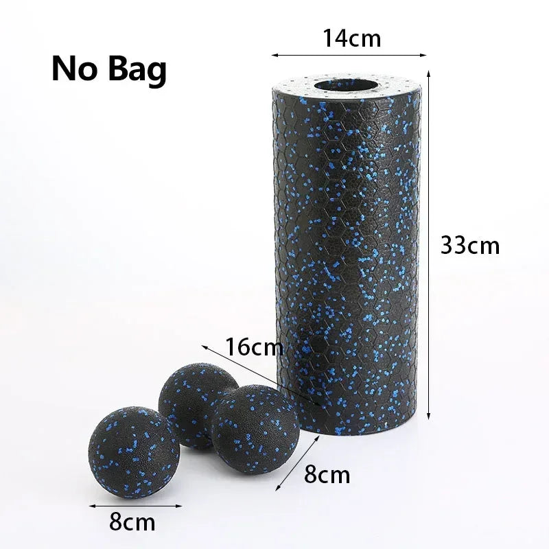 Hollow Yoga Roller Massage Peanut Ball Set EPP Fitness Foam Column For Back Pain Legs Hip Deep Tissue Stretching Muscle Relax - Urbizia