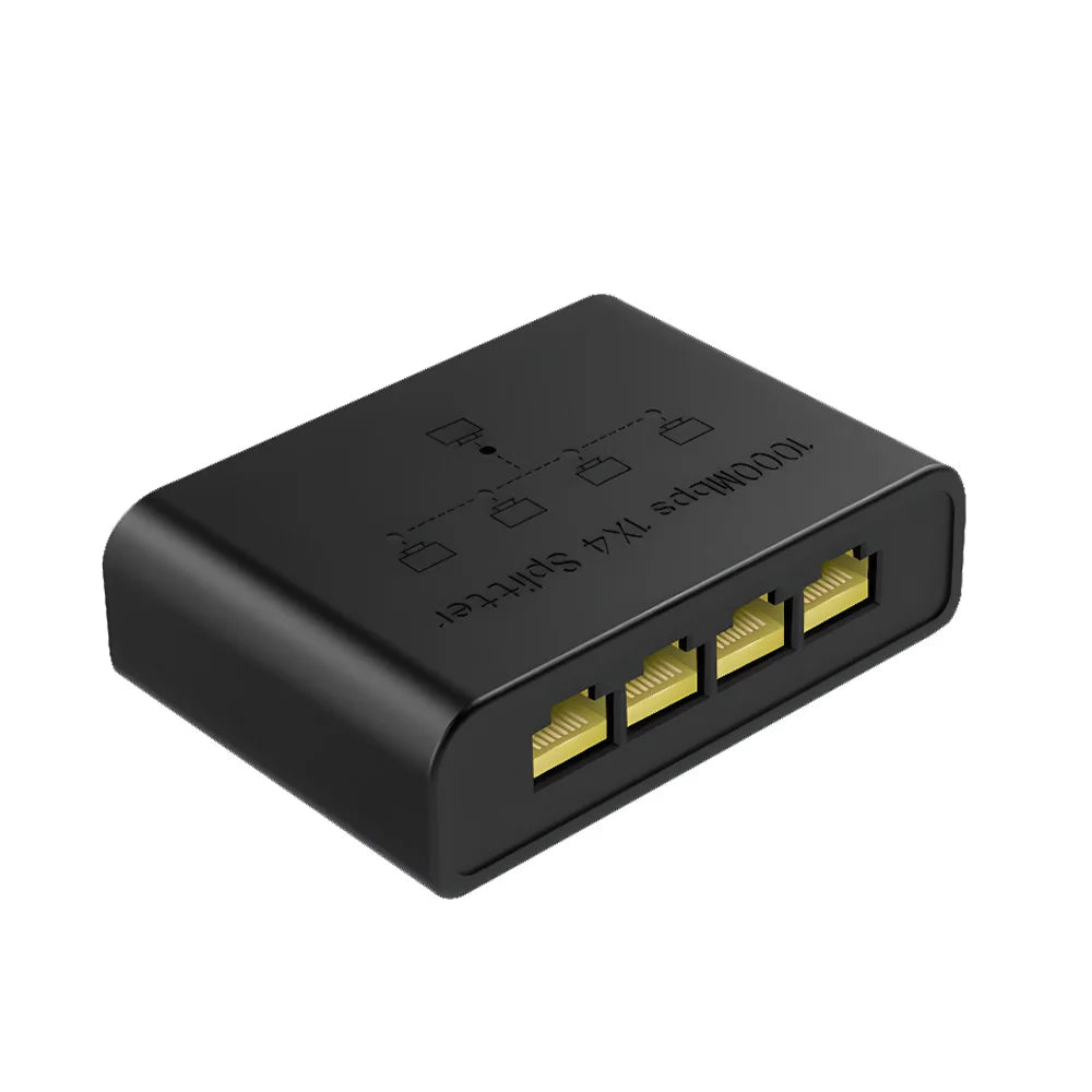 Magecam RJ45 Network Switch Hub 1 In 4 Out Converter 1000Mbps Gigabit Ethernet Switch Hub Wire Divider PC LAN Extend Adapter