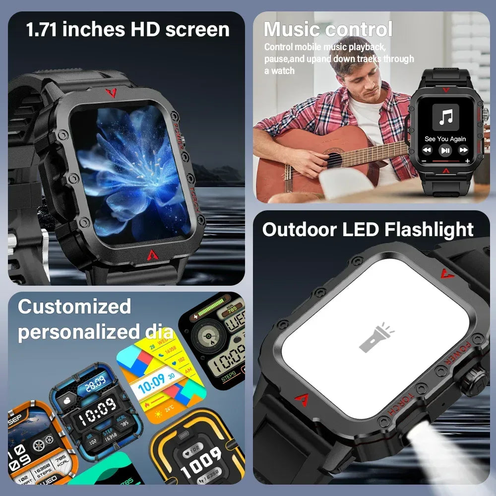 LAXASFIT Men's Smart Watch – Sports & Health Tracker - Urbizia