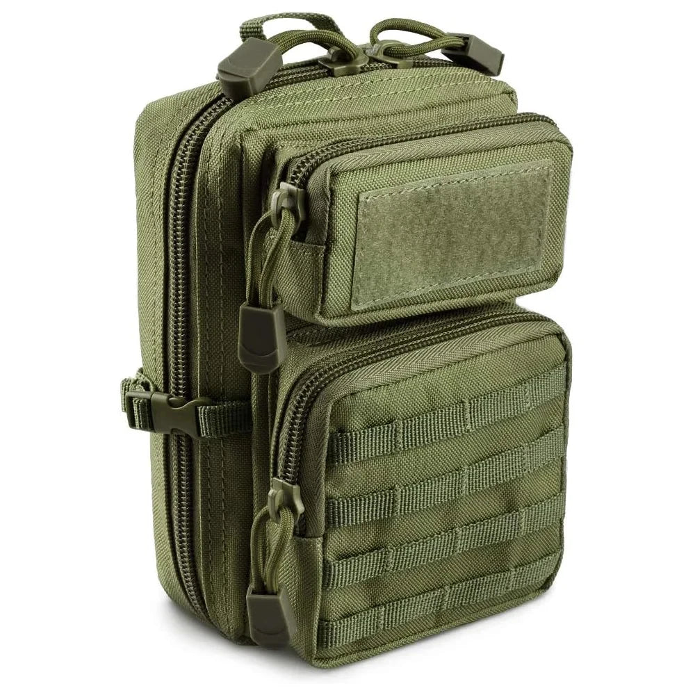 Mini Molle Utility Pouch, EDC Small Tool Pouch for Outdoor Hiking Camping, Phone & Gear Storage Bag