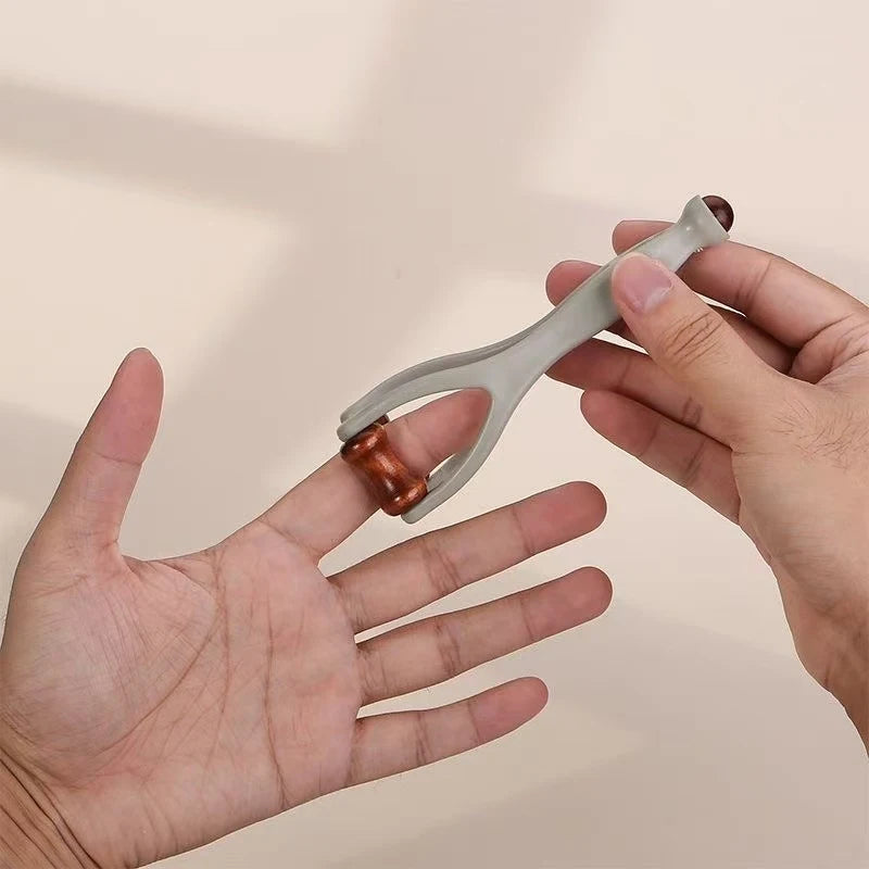 Finger Massager Dual-Row Roller Design Easy Use Relieve Finger Fatigue Promote Blood Circulation Portable Roller Finger Massager