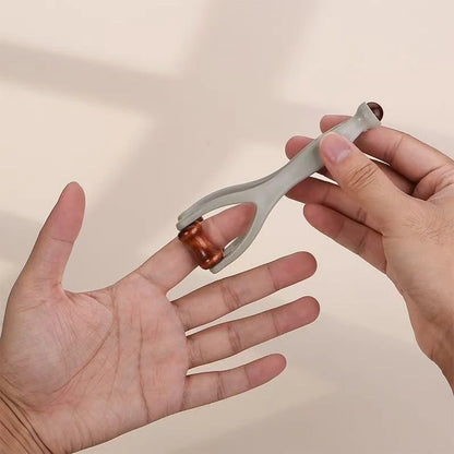 Finger Massager Dual-Row Roller Design Easy Use Relieve Finger Fatigue Promote Blood Circulation Portable Roller Finger Massager