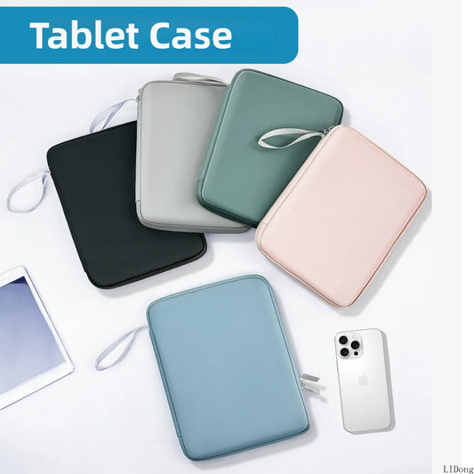 Universal Shockproof Tablet Sleeve Bag with Multi Pockets