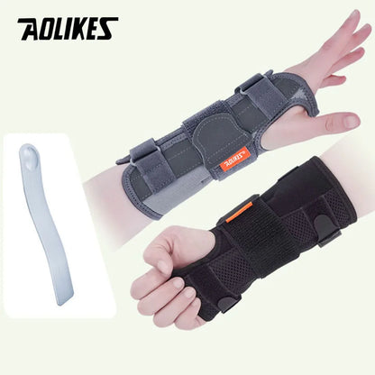 AOLIKES 1PC Wrist Brace Splint Carpal Tunnel for Women Men,Night Wrist Sleep Support Brace,Pain Relief for Sprain, Carpal Tunnel