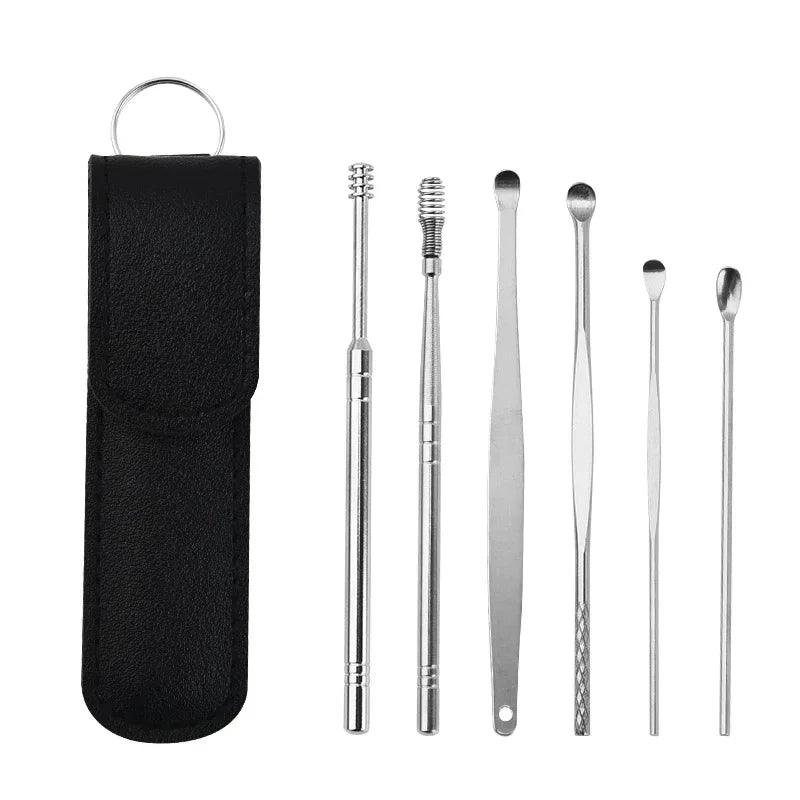 6-Piece Stainless Steel Ear Wax Removal Set