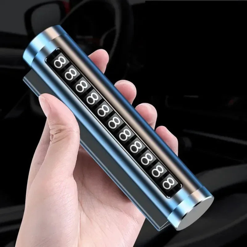 Adjustable Car Temporary Parking Number Plate – Aluminum Alloy - Urbizia