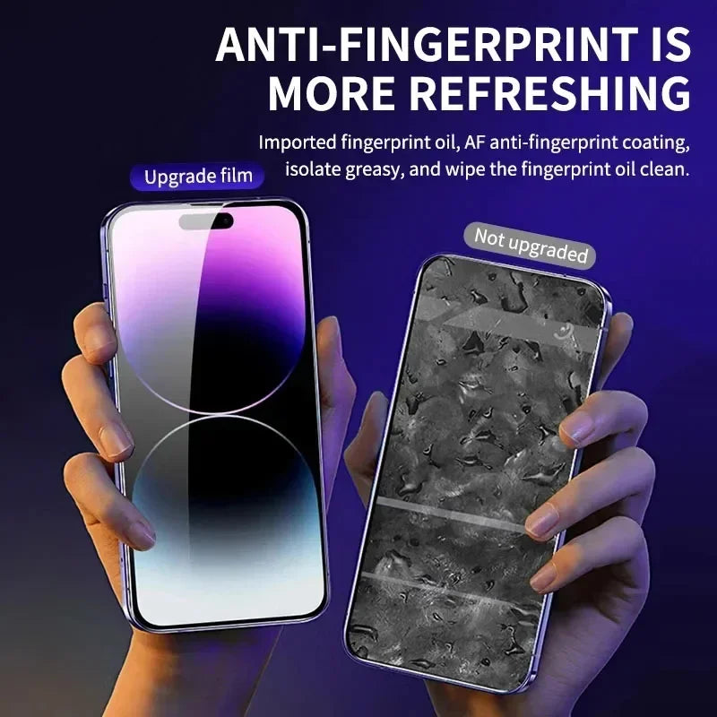5PCS Oleophobic Coating Privacy Screen Protector For iPhone 17 Pro Max 16 13 15  17 Air 12 Mini  X XS XR Dust Free Installation