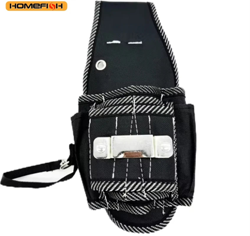 HOMEFISH Simple Waist-Hung Tool Bag, Drill Storage Holster, Multifunctional Pocket Waist Pack for Electrician Repair