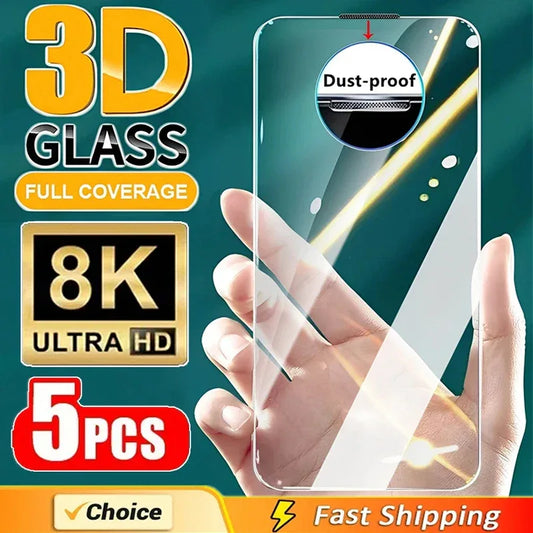 HD Dust-Proof Tempered Glass Screen Protector iPhone