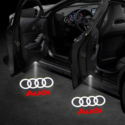 Car LED Door Lamps Welcome Projector Lights for Audi Sline RS Quattro