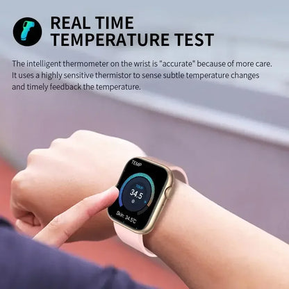 LIGE Smart Watch For Women Full Touch Screen Bluetooth Call Waterproof Watches Sport Fitness Tracker Smartwatch Lady Reloj Mujer - Urbizia