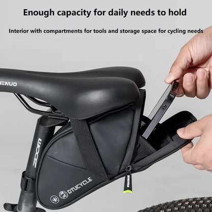 Waterproof Nylon Mountain Bike Saddle Storage Bag Seat Rear Tool Pouch Outdoor Cycling Accessories ZXCBB03
