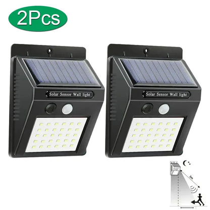 6/30 LED Solar Light PIR Motion Sensor Wall Light Outdoor Solar Lamp Waterproof Solar Powered Sunlight Street Lamp Garden Decor - Urbizia