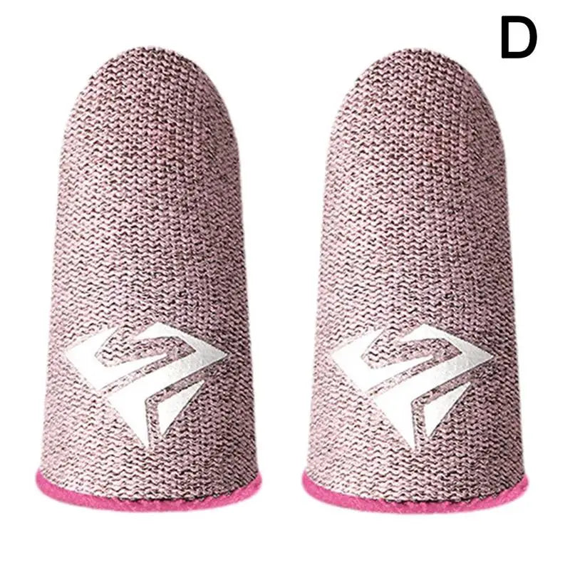 2pcs Fingertip Sleeve Esports Gloves For PUBG Gamer Sweatproof Anti-slip Touch Screen Hand Grip Finger Cot Gaming Finger Cover