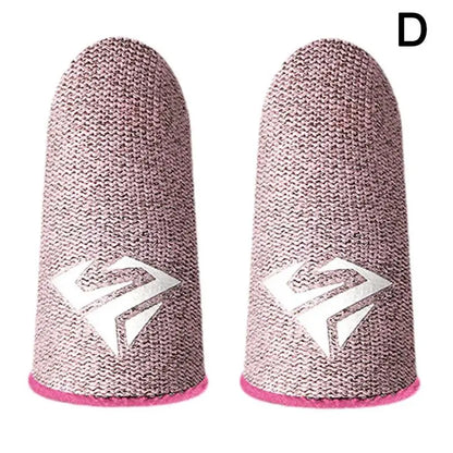 2pcs Fingertip Sleeve Esports Gloves For PUBG Gamer Sweatproof Anti-slip Touch Screen Hand Grip Finger Cot Gaming Finger Cover