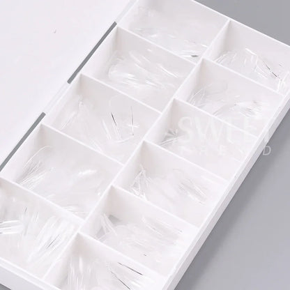 550pcs Soft Gel Nail Tips Medium Short Almond Coffin Full Cover Matte Extension Tool Acrylic Press on Nail French Manicure Decor