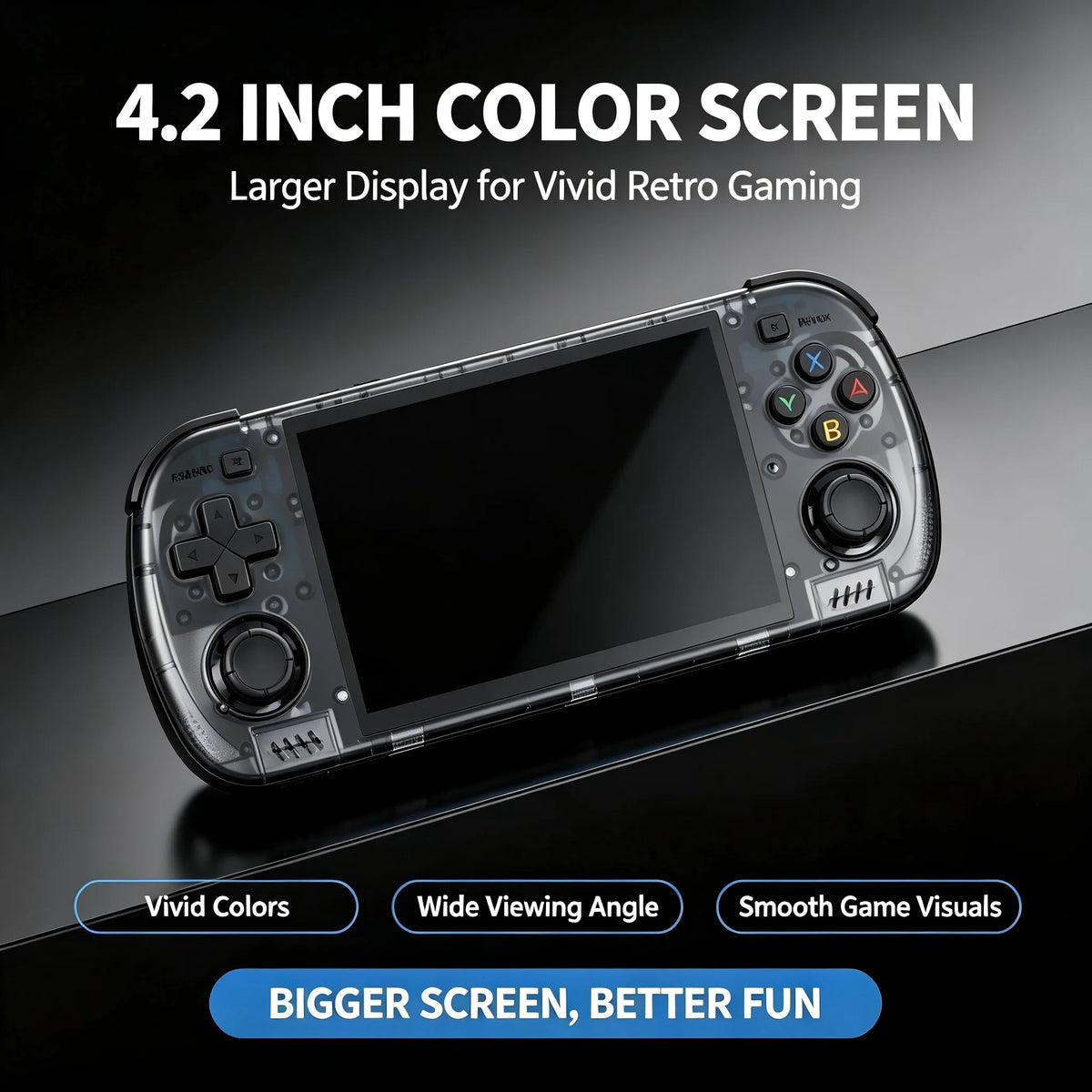New 4.2 Inch R36H Pro Max Retro Game Console Handheld 1024*768 Big Screen Portable Pocket Video Player Games Boy Gift