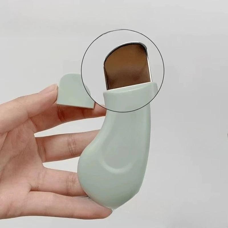 1pc Blackhead Removal Tools, Silicone Nose Blackhead Remover, Green And Pink Blackhead Remover, Facial Scraper, Deep Cleansing M