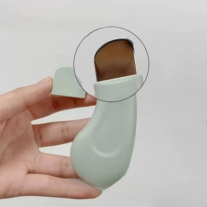 1pc Blackhead Removal Tools, Silicone Nose Blackhead Remover, Green And Pink Blackhead Remover, Facial Scraper, Deep Cleansing M