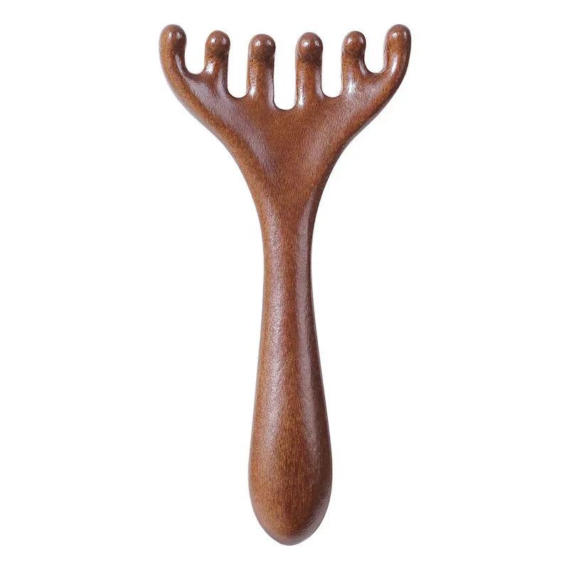 Natural Sandalwood Massage Comb & Gua Sha Tool