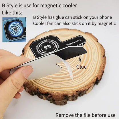 Magnetic Phone Cooling Plate Heat Sink Sticker for Gaming Phones