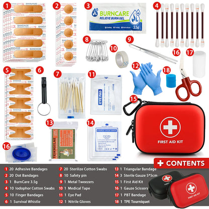 68-103 Portable Emergency Medical First Aid Bag Kit For Household Outdoor Travel Camping Equipment Medicine Survival