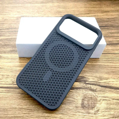 Luxury Dissipate Heat Hard Case For iPhone 17 Air 16 15 14 13 12 Pro Max 17Pro iPhone17 Mag Safe Magsafe Wireless Charge Cover