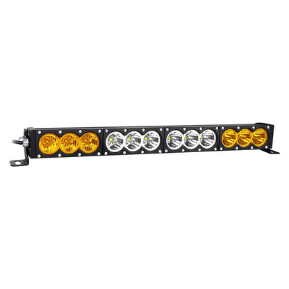 6-54 inch 30-300W LED Bar 4x4 with 12v Wire Harness Kit, LED Light Bar for Offroad Vehicles Trucks ATV, Amber White Fog Light