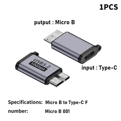 USB 3.0 Micro B to Type-C OTG Adapter High Speed