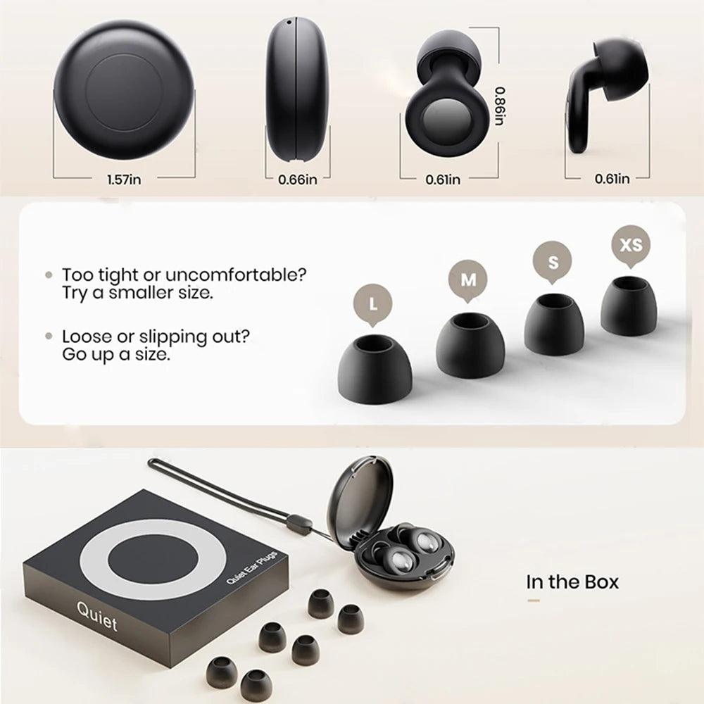 Soft Reusable Ear Plugs – Noise Reduction Silicone Earplugs
