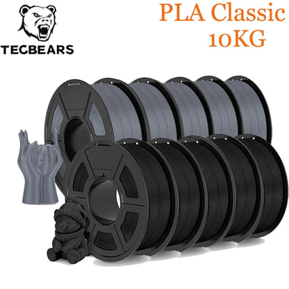 TECBEAS PLA Claissc 3D Printer Filament Neatly Wound Coloful High Toughness 1.75mm FDM For Fast Delivery Support Custom Colors