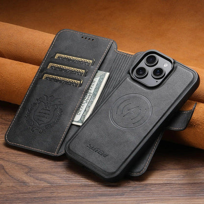 PU Leather Wallet Flip Case with Card Holder for iPhone